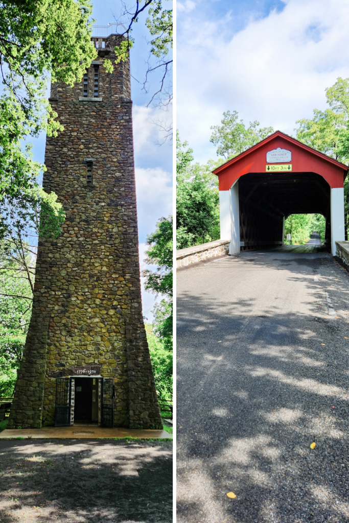 Bowman's Hill Tower and Van Sandt Covered Bridge